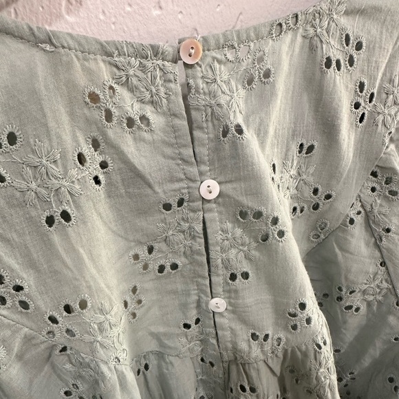 Hem & thread baby doll blouse L (NWT) - Picture 6 of 8